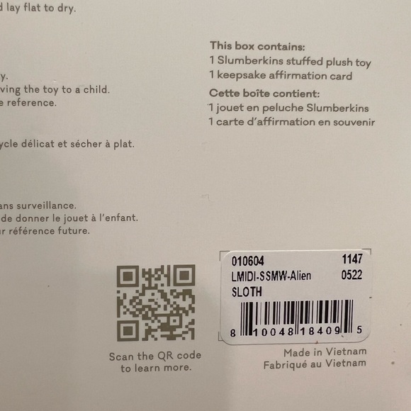 Slumberkins New in box Alien Sloth - Picture 8 of 8